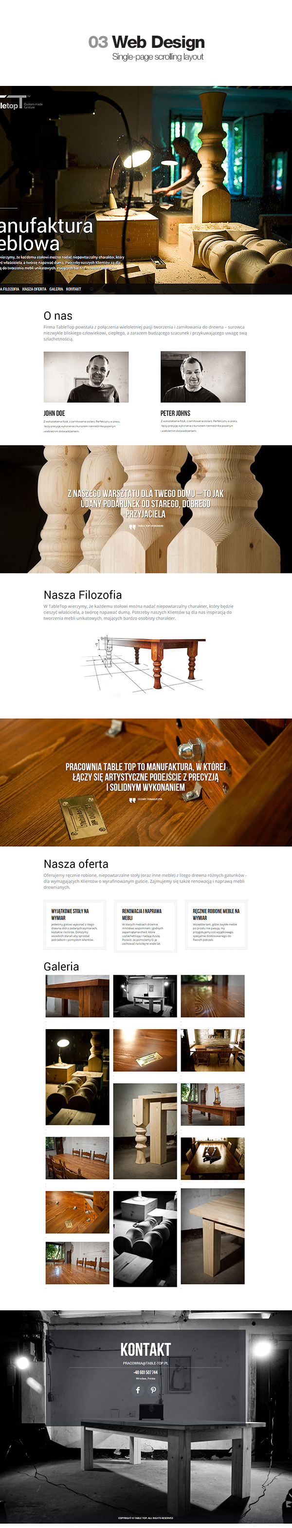 furniture table brown wood stylish Classic vintage raw material Custom hand-crafted Craftsman fullsize scroll one-page