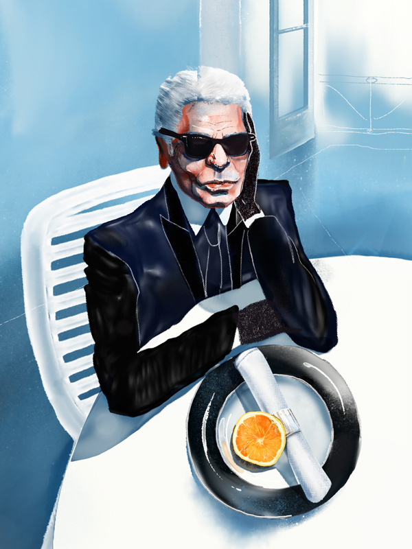 Tribute to Karl Lagerfeld on Behance