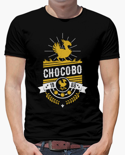 Chocobo final fantasy tee shirt design ILLUSTRATION  graphic design  typography   Videogames geek