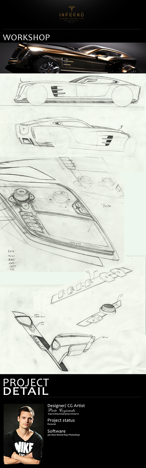 automotive   concept car car  3D Modeling rendering design industril design luxury  triumph  piotr czyzewski exclusiwe