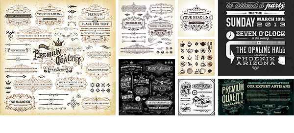 vector stock Christmas Valentine's Day resource download vintage Coffee tea organic labels Badges icons farm istockphoto