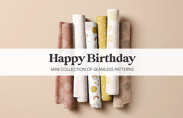Happy Birthday - Mini Collection of Seamless Patterns