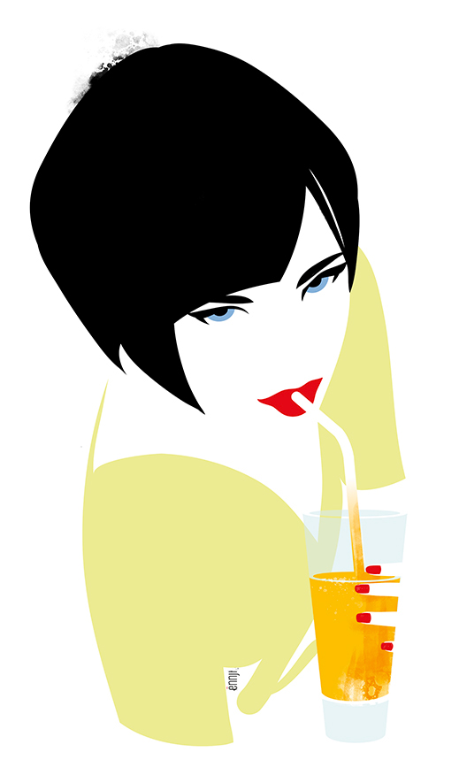 ILLUSTRATION  beauty Fashion  fashionillustration graphic ArtDirection minimalist drink redlips portrait