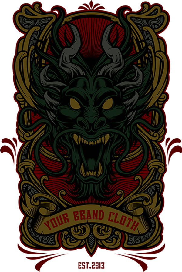 Dragon Vector Tshirt Design Template On Behance