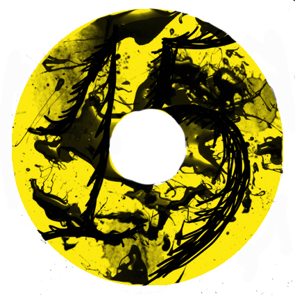 marilyn manson record sleeve Album music graphics rebranding handwriting yellow honey Loo black sweet