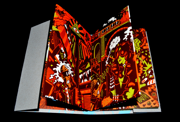 silkscreen book comic screenprint sérigraphie edition metropolis bd fluo