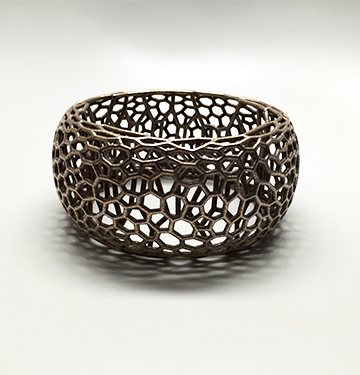 Adobe Portfolio jewelry 3d modeling 3d printing design mesh organic fdm PLA bracelet bangle
