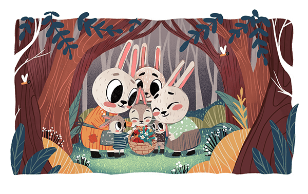 Easter Bunny Adventure Tale: Book Illustrations