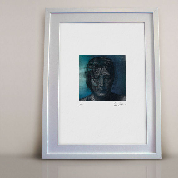 John Lennon  simon stratford  itsmesimon  type  print  Imagine john Lennon type Typeface face john lennon face. letter face letters face illustration
