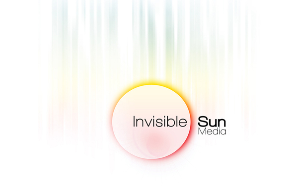 logo Brand Development invisible sun media identity Logotype Business Cards design