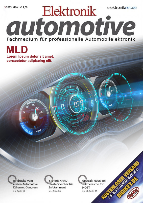 automotive   dash doard digital hmi IU/UX magazine cover