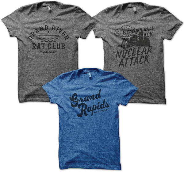 tshirts hand pulled Grand Rapids