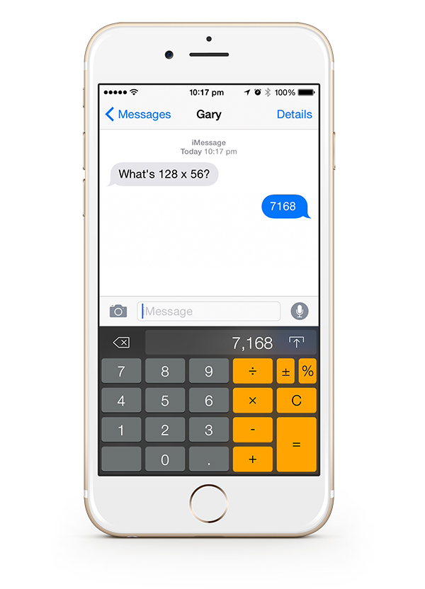 keyboard ios Custom calculator app