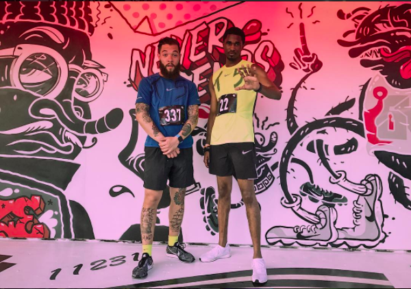 Brooklyn newyork installation Nike 5k Marathon running Redhook streetart Mural