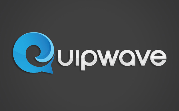 Quipwave  identity logo tech social media