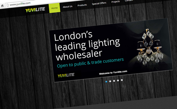 London Lighting supplier Website
