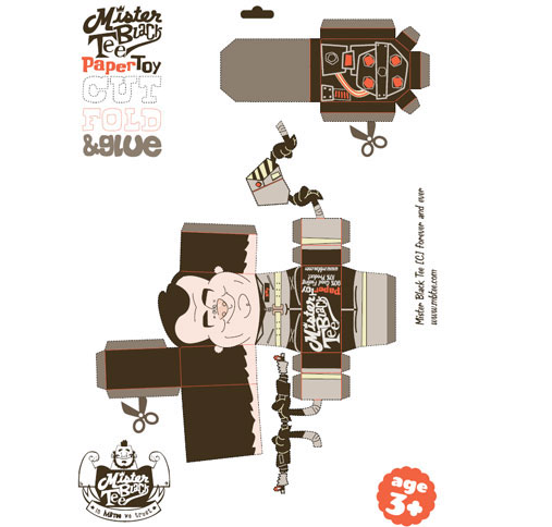Mister Black Tee MBTee Ghostbusters paper toys