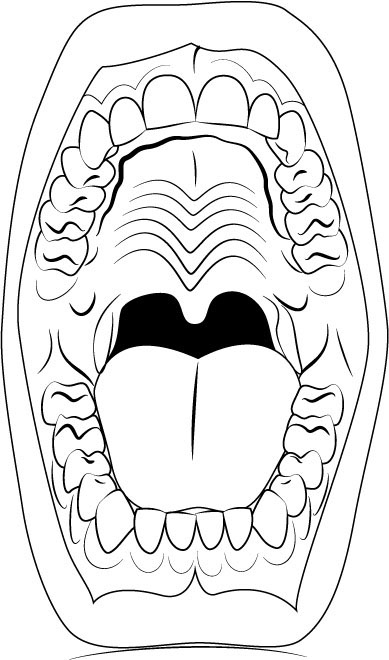 Orofacial myotherapy medical dental Illustrator