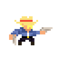 pixel art cowboy Retro Gaming