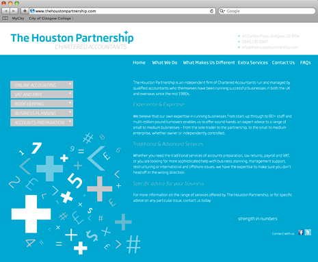 The Houston Partnership rebranding accountants Business Logo finance