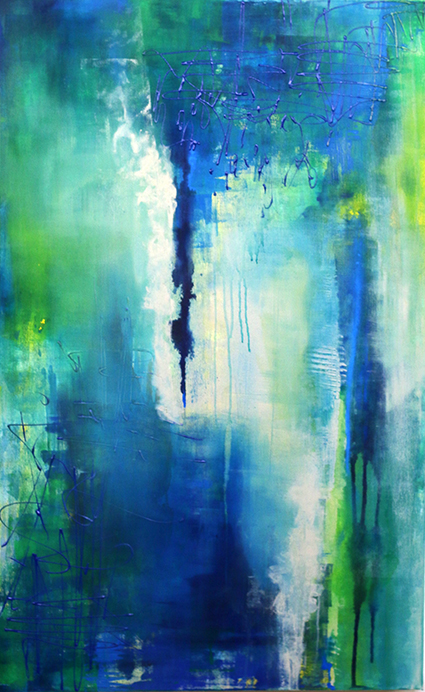 blue abstract texture art artist