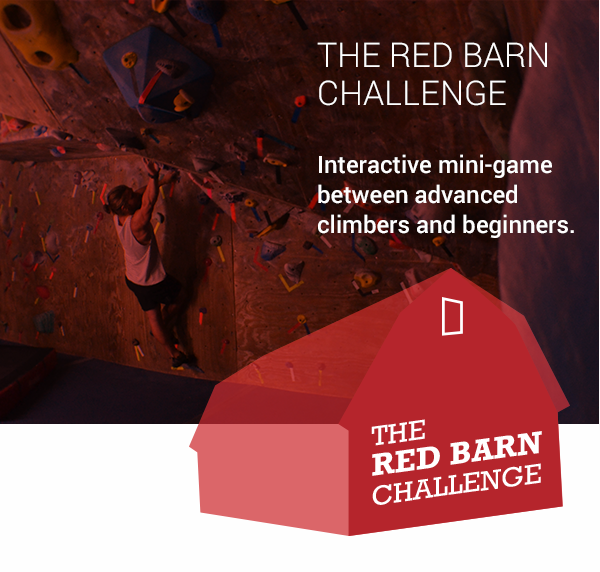 red barn rit rock climbing bouldering Interface Responsive