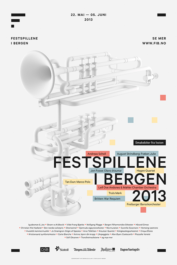 FiB Festspillene anti Bergen norway festival Bergen International Festival logo Patterns Cannes lions GRAND PRIX design