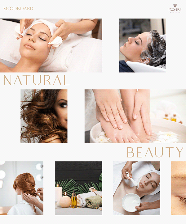 Beauty and care cosmetics luxury logo - EXQNISE