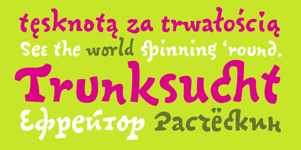 Cyrillic кириллица шрифт omtype type random type Opentype Ligatures alternates custom type