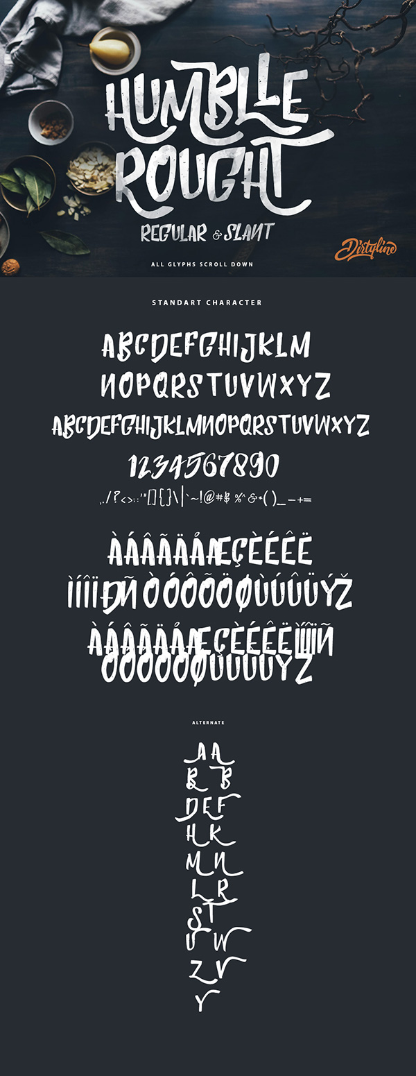 Humblle Rought Free Font