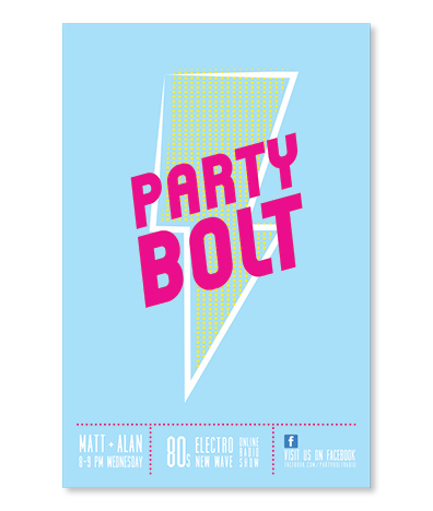 party bolt party bolt Radio lightning eighties Staffordshire Chat live