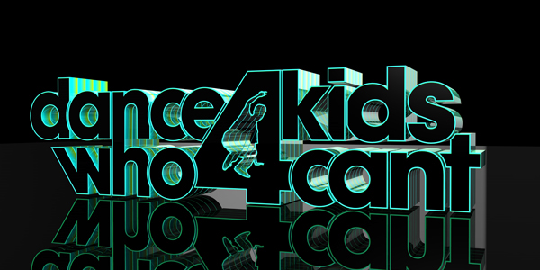 CURE International nonprofit 3D cinema 4d logo fundrasing children Space  fantasy reflection club neon lights