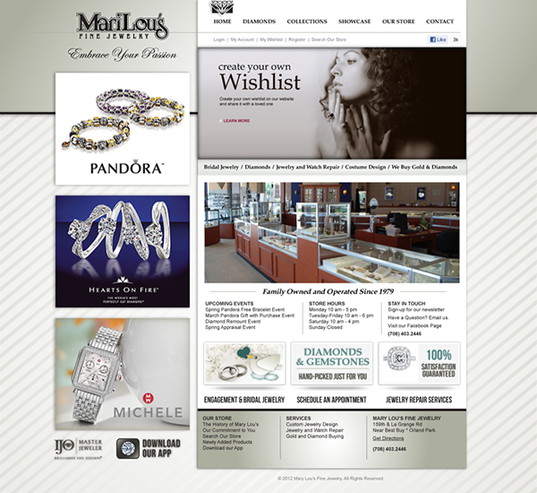 jewelry Retail Website marketing  