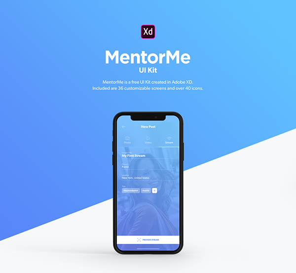 MentorMe UI Kit for Adobe XD