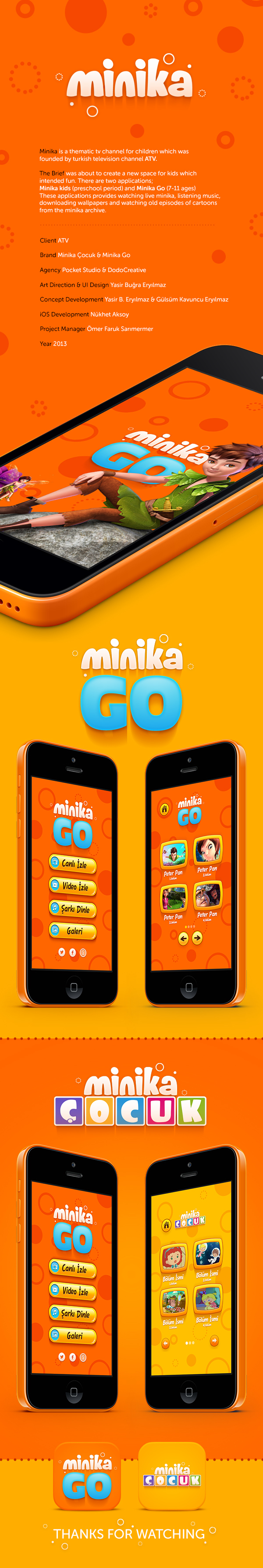 minika ATV ios game app mobile live tv television Channel watch user interface kids children
