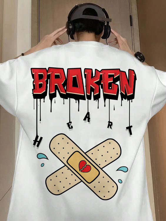 T Shirt Tshirt Design Love Broken heart healing art apparel streetwear clothing design ILLUSTRATION  tsrahima066