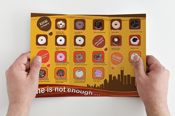 donut poster Food  cake F&B box Pack