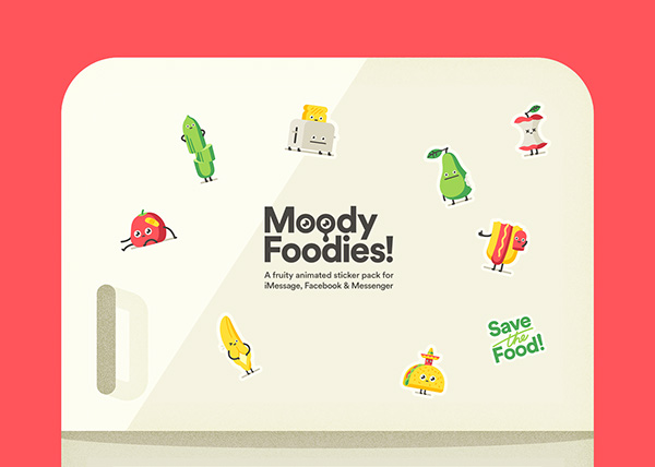 Moody Foodies – Animated Stickers