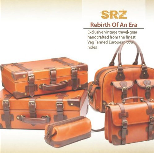 Leather travel bags collection