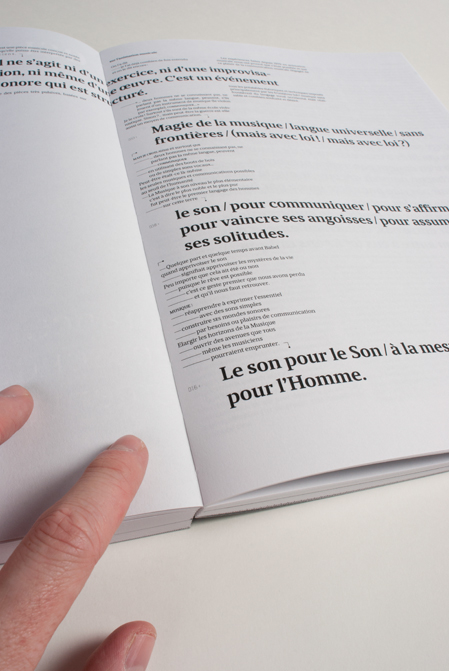 Adobe Portfolio book diploma experimental homage musical scores robert léonard Ecal