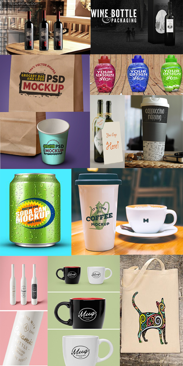 freebies Free product design Free Packaging designs Mockup mockups freemockups shoppingbag cupmockup