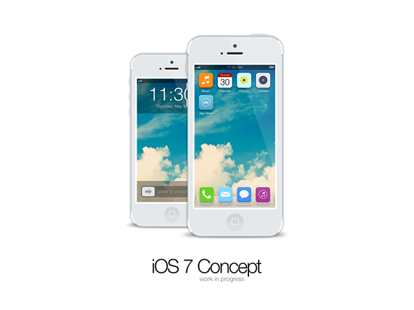 ios iOS 7 iphone 5 UI ux user interface user experience iphone concept work in progress wwdc