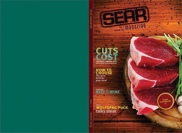 magazine spread steak publication educational