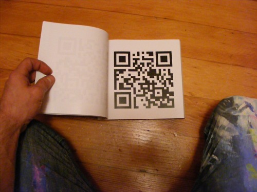 QR Code  book conceptual art book