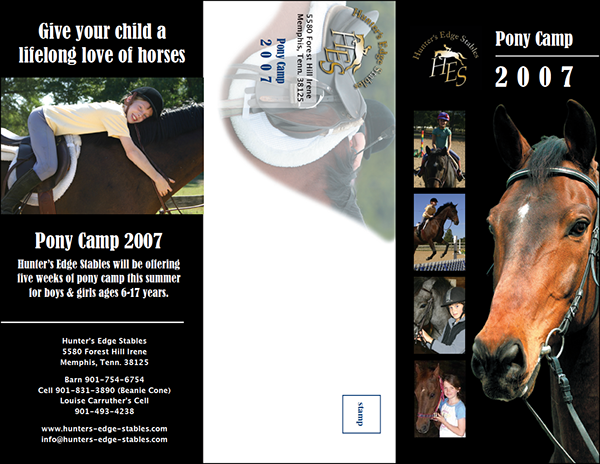 brochure horse camp summer