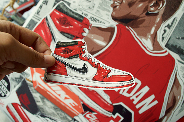 Air Jordan, Chicago 1 Poster Drop