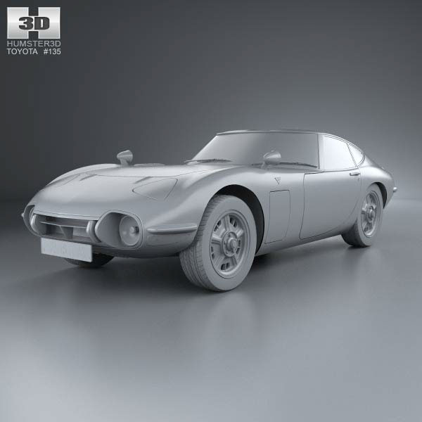 toyota car Cars sports car 2000gt classic car Retro 3ds max Render vray Racing 3D model 3D 3d modeling