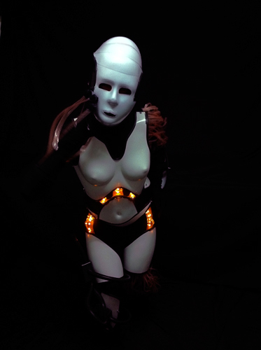 android sex led plastic costume Performance assaad awad
