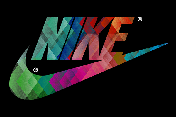nike logo colorful