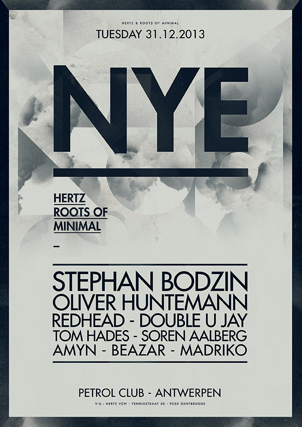 flyer minimal HERTZ party flyer festival Festival Flyer party poster minimal poster techno techno poster new year new year's eve